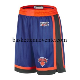 Basket New York Knicks Shorts Nike 2023-2024 City Edition Bleu Swingman - Homme
